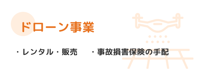 ドローン事業 レンタル・販売・操縦オペレーターの手配・事故損害保険の手配
